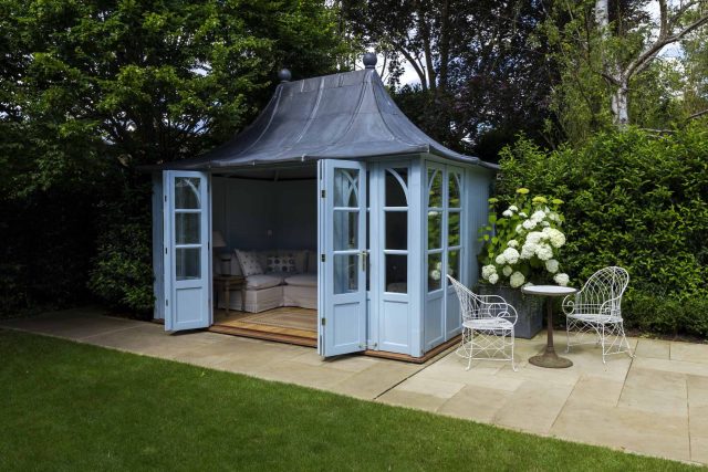 Surbiton Garden Landscape Design Elegant Formal Garden shabby chic theme, Staggered symmetry balanced equilibrium and a contemporary twist to traditional design.