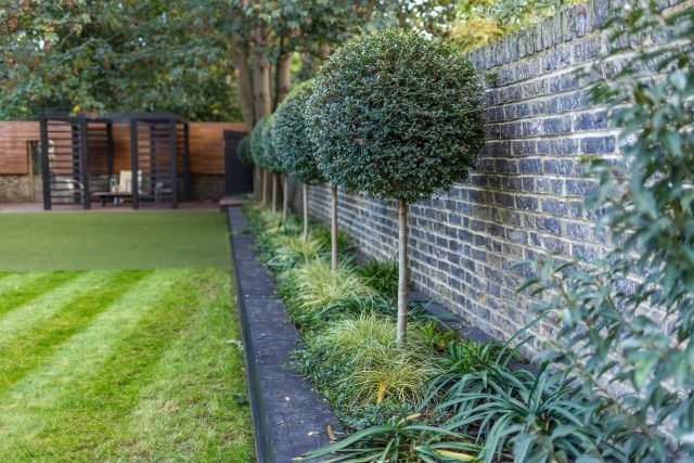 Family garden design in Wandsworth, designed by Philip Wells, Design Box Architecture and constructed by The Garden Builders.