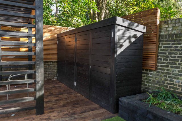 Family garden design in Wandsworth, designed by Philip Wells, Design Box Architecture and constructed by The Garden Builders.