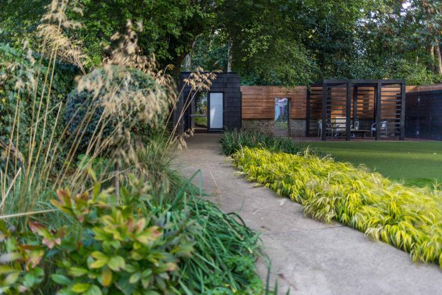 Family garden design in Wandsworth, designed by Philip Wells, Design Box Architecture and constructed by The Garden Builders.