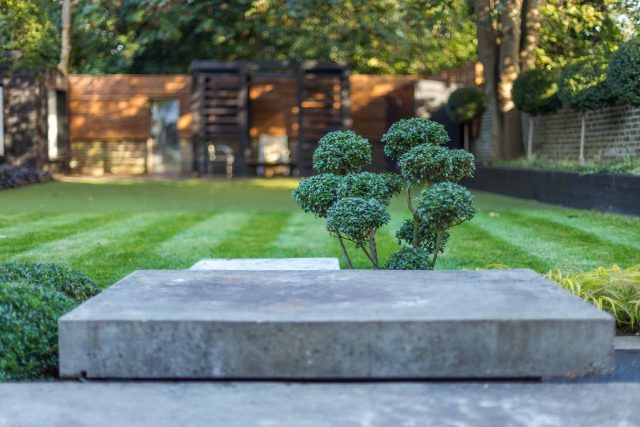 Family garden design in Wandsworth, designed by Philip Wells, Design Box Architecture and constructed by The Garden Builders.