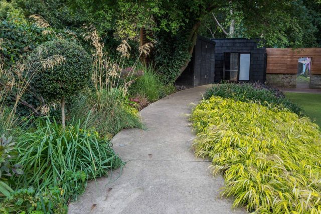 Family garden design in Wandsworth, designed by Philip Wells, Design Box Architecture and constructed by The Garden Builders.