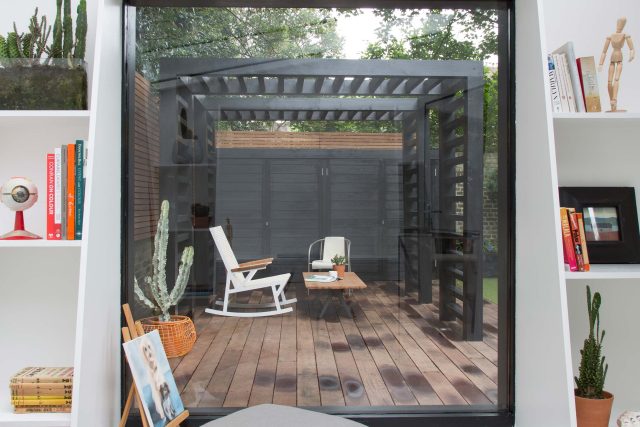 Family garden design in Wandsworth, designed by Philip Wells, Design Box Architecture and constructed by The Garden Builders.