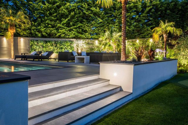 Oxshott garden designer-Surrey family contemporary garden design landscape contractor best near me.