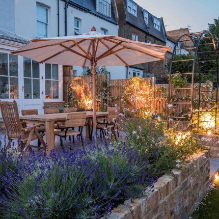 Garden Design Merton South West London Garden Designer Landscape Contractor, complimentary small city garden planting scheme also consisted of roses easigrass.
