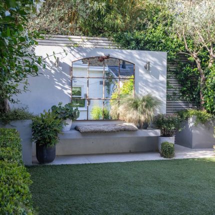 This Small Garden Idea was built by The Garden Builders and designed by the wonderful Lilly-Joan Richardson. This small garden idea was divided into 3 zones.