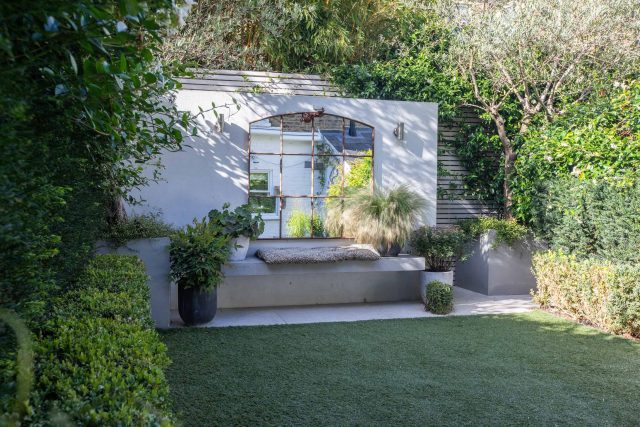This Small Garden Idea was built by The Garden Builders and designed by the wonderful Lilly-Joan Richardson. This small garden idea was divided into 3 zones.