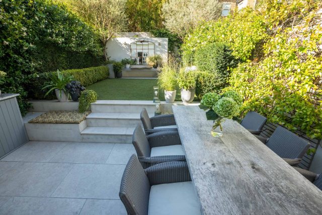 This Small Garden Idea was built by The Garden Builders and designed by the wonderful Lilly-Joan Richardson. This small garden idea was divided into 3 zones.