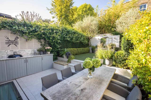 This Small Garden Idea was built by The Garden Builders and designed by the wonderful Lilly-Joan Richardson. This small garden idea was divided into 3 zones.