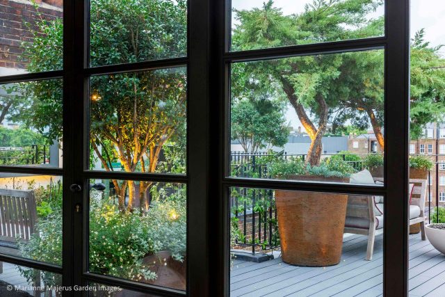 Kensington Garden Designer, Urban delight is an example of bold, structural planting working in harmony with crisp, modern materials and design, within the back.