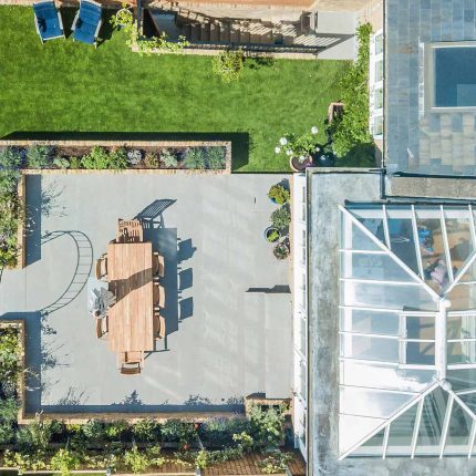 Garden Design Merton South West London Garden Designer Landscape Contractor, complimentary small city garden planting scheme also consisted of roses easigrass.
