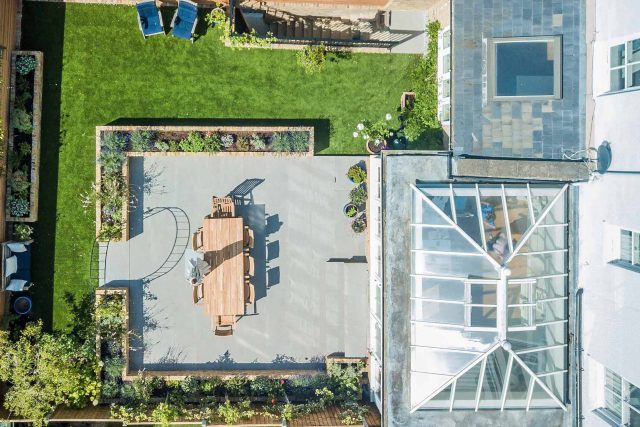 Garden Design Merton South West London Garden Designer Landscape Contractor, complimentary small city garden planting scheme also consisted of roses easigrass.