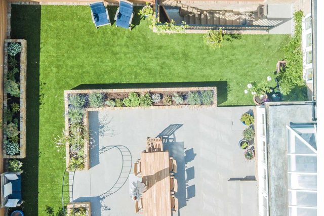 Garden Design Merton South West London Garden Designer Landscape Contractor, complimentary small city garden planting scheme also consisted of roses easigrass.