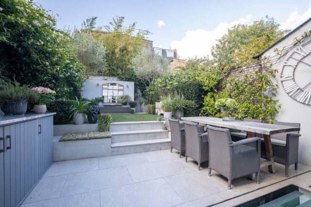 This Small Garden Idea was built by The Garden Builders and designed by the wonderful Lilly-Joan Richardson. This small garden idea was divided into 3 zones.