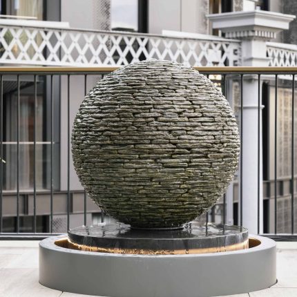 Roof Terrace Designer Mayfair, central London apartment, is arguably the most prestigious penthouse garden to echo the building and area, roof terrace design.