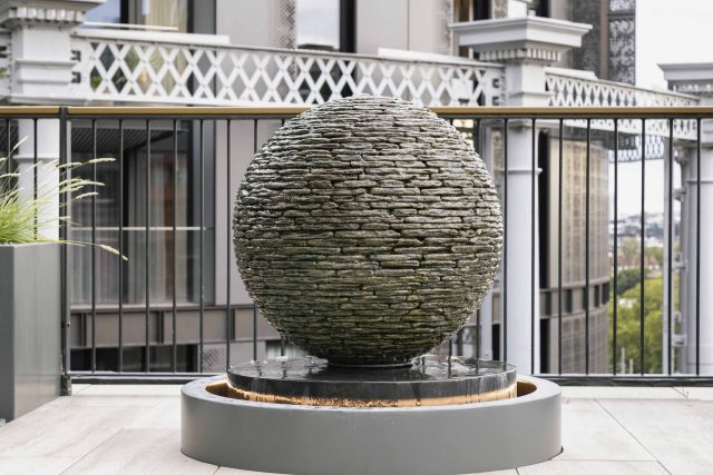Roof Terrace Designer Mayfair, central London apartment, is arguably the most prestigious penthouse garden to echo the building and area, roof terrace design.