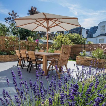 Garden Design Merton South West London Garden Designer Landscape Contractor, complimentary small city garden planting scheme also consisted of roses easigrass.