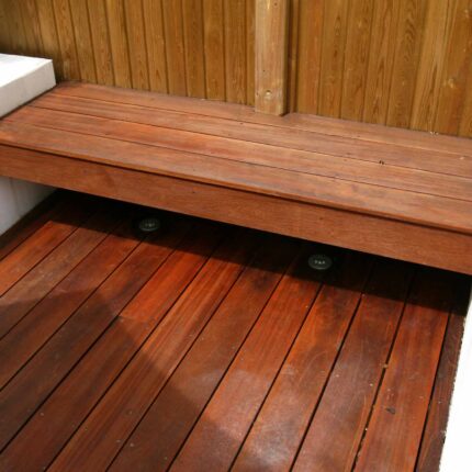 Decking design london elegant walled outdoor entertaining space Wimbledon South West London, lush planting, cozy relaxing outdoor dining area, water feature.