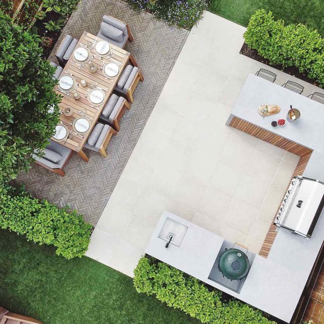 Garden Design Balham South West London Garden Designer Landscape Contractor, complimentary small city garden planting scheme also consisted of roses easigrass.