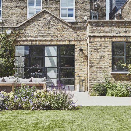 Garden Design Balham South West London Garden Designer Landscape Contractor, complimentary small city garden planting scheme also consisted of roses easigrass.
