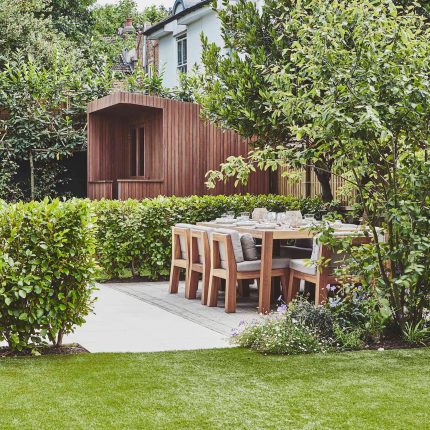 Garden Design Balham South West London Garden Designer Landscape Contractor, complimentary small city garden planting scheme also consisted of roses easigrass.