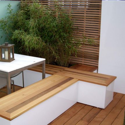 Tranquil small garden Hampstead by Andy Sturgeon small garden designs modern masterpiece by Gold medal winning designer modern masterpiece Gold medal winner.