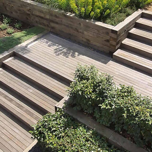 How you can design stairs in your garden outdoors space, Some consider psychic dimensions - act of ascending or descending can be meditative.