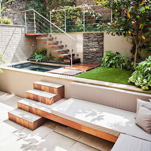 How you can design stairs in your garden outdoors space, Some consider psychic dimensions - act of ascending or descending can be meditative.