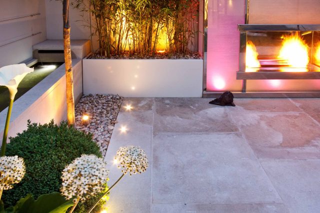 Minimalist yet modern sophisticated by Garden Designer Kate Gould - Palace Gardens Terrace, South Kensington, constructed by Garden Building landscapers.