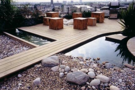 Beautiful garden ideas with stone, by The Garden Builders, Natural stone makes excellent pavers because it is versatile, reliable and durable and truly lovely.