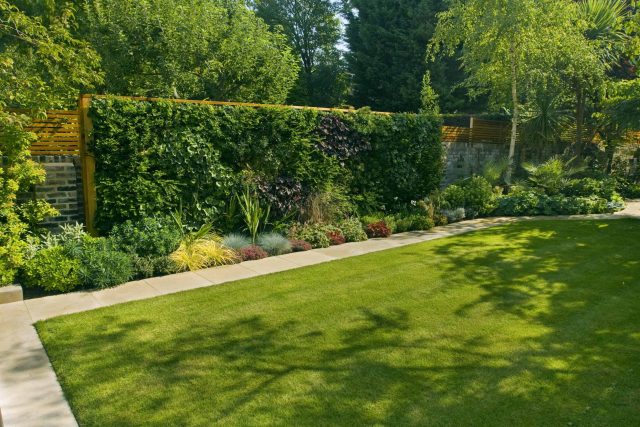 Contemporary Family Garden Design in St Johns Wood Designed and Constructed by The Garden Builders London contracting specialists horticulturalist company.