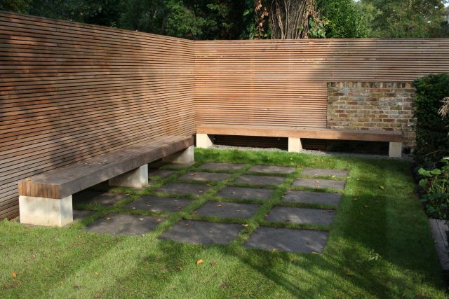 Gorgeous Garden Designs by Christopher Bradley Hole Maida Vale combination of decking and limestone paving, designers specialist contractors and landscapers.