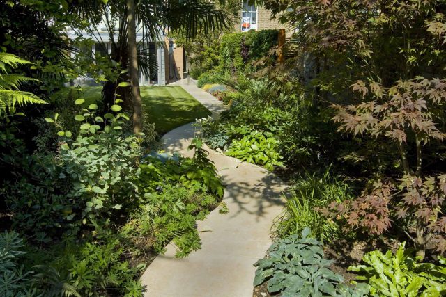 Contemporary Family Garden Design in St Johns Wood Designed and Constructed by The Garden Builders London contracting specialists horticulturalist company.