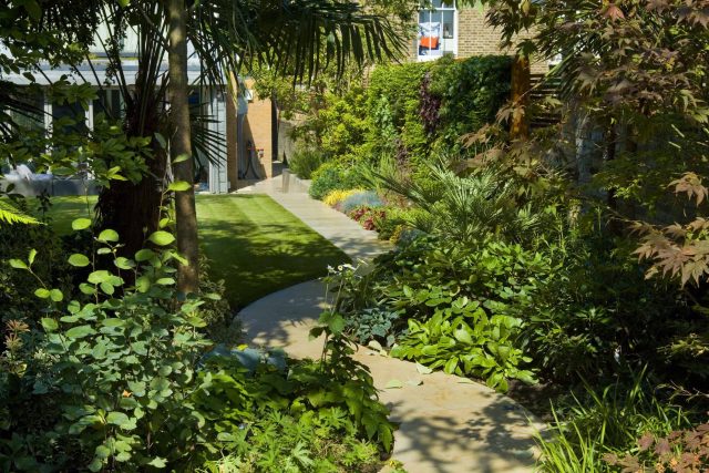Contemporary Family Garden Design in St Johns Wood Designed and Constructed by The Garden Builders London contracting specialists horticulturalist company.