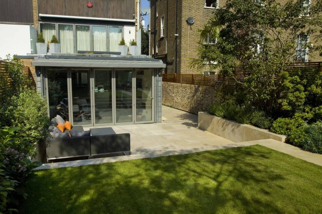 Contemporary Family Garden Design in St Johns Wood Designed and Constructed by The Garden Builders London contracting specialists horticulturalist company.