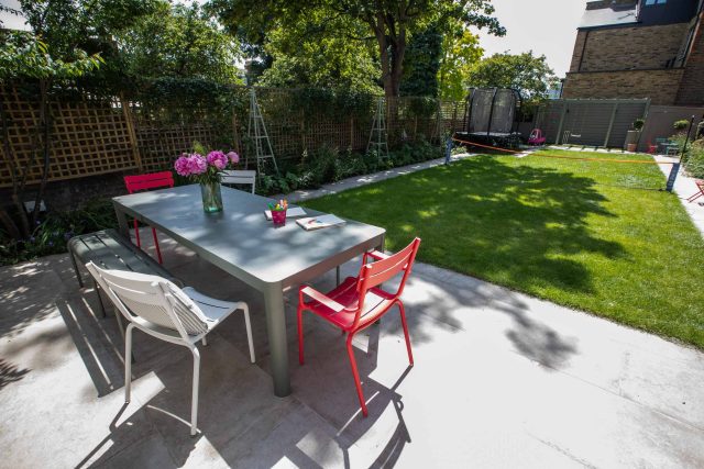 London garden has seen a complete transformation using imagination and award winning craftmanship to create the perfect garden for a family to relax enjoy.