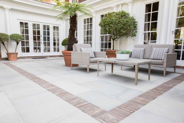 Garden Design Highgate North London Garden Designer Landscape Contractor, complimentary family style garden planting scheme also consisting diagonal brickwork.