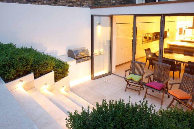 Minimalist yet modern sophisticated by Garden Designer Kate Gould - Palace Gardens Terrace, South Kensington, constructed by Garden Building landscapers.