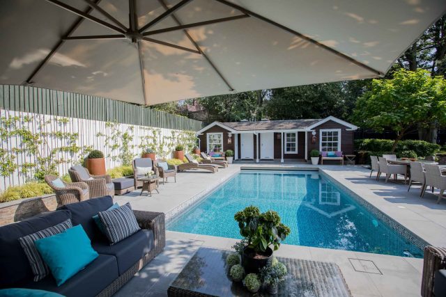 Garden Design Highgate North London Garden Designer Landscape Contractor, complimentary family style garden planting scheme also consisting diagonal brickwork.