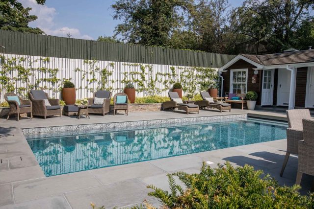 Garden Design Highgate North London Garden Designer Landscape Contractor, complimentary family style garden planting scheme also consisting diagonal brickwork.