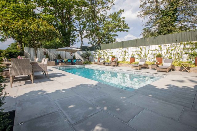 Garden Design Highgate North London Garden Designer Landscape Contractor, complimentary family style garden planting scheme also consisting diagonal brickwork.