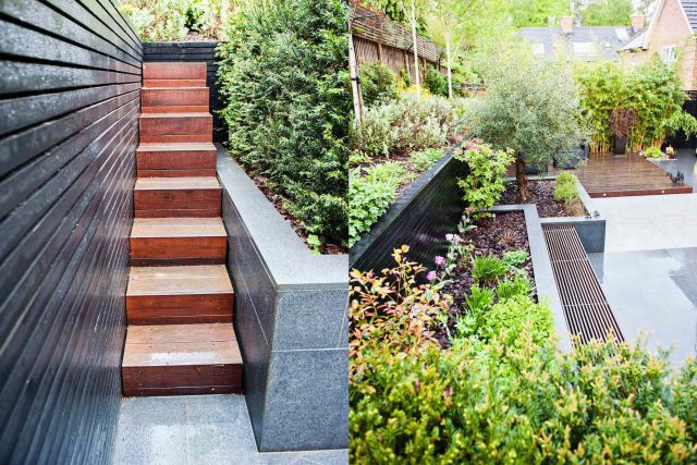 Fantastic contemporary garden located in the heart of Ascot was designed by Garden Builders Design, outside dining specialist landscaping company Berkshire.