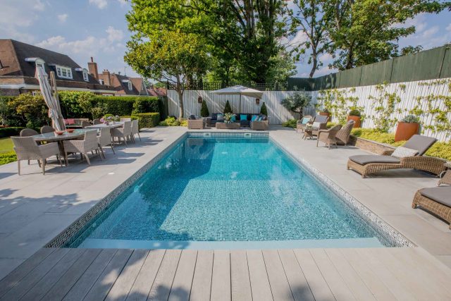 Garden Design Highgate North London Garden Designer Landscape Contractor, complimentary family style garden planting scheme also consisting diagonal brickwork.