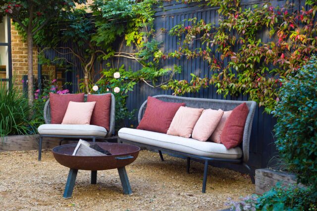 Clapham London garden design luxury feeling outdoor kitchen room bbq, contractor landscapers, transformed into a flexible, modern sanctuary.