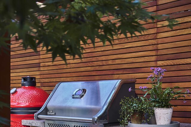 Family garden designer Barnes West London cooking gardens bbq, outdoor environment that blends intelligent design.