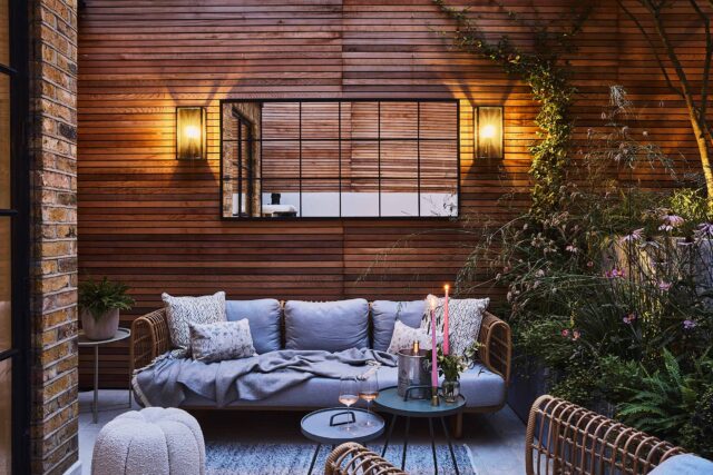 Tooting garden designer sophisticated outdoor retreat kitchen pergola, outdoor retreat for relaxation dining & year-round enjoyment.