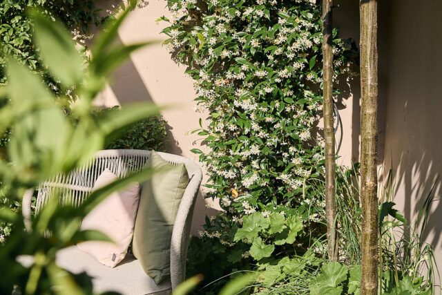 Walton On Thames garden designer kitchen dining, a modern, intimate design for comfort, privacy and outdoor living.