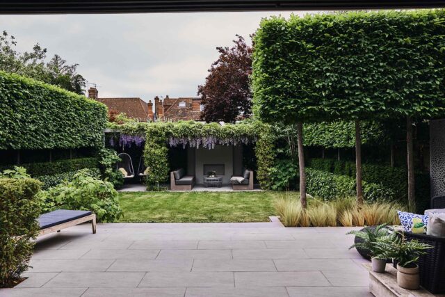 Wandsworth family garden designer modern outdoor create usable space, with a refined sense of structure and tranquillity.
