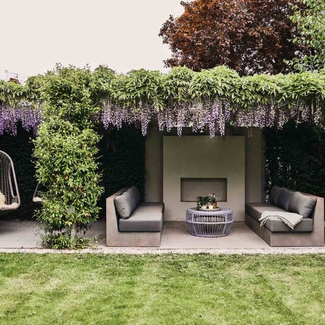 Wandsworth family garden designer modern outdoor retreat usable create space contemporary architectural elements